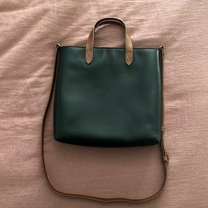 Madewell NWOT Zip Top Transport crossbody Black Brown